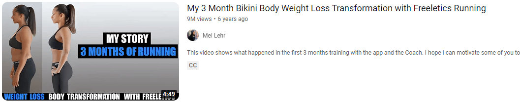 bikini body keyworded youtube video title example.