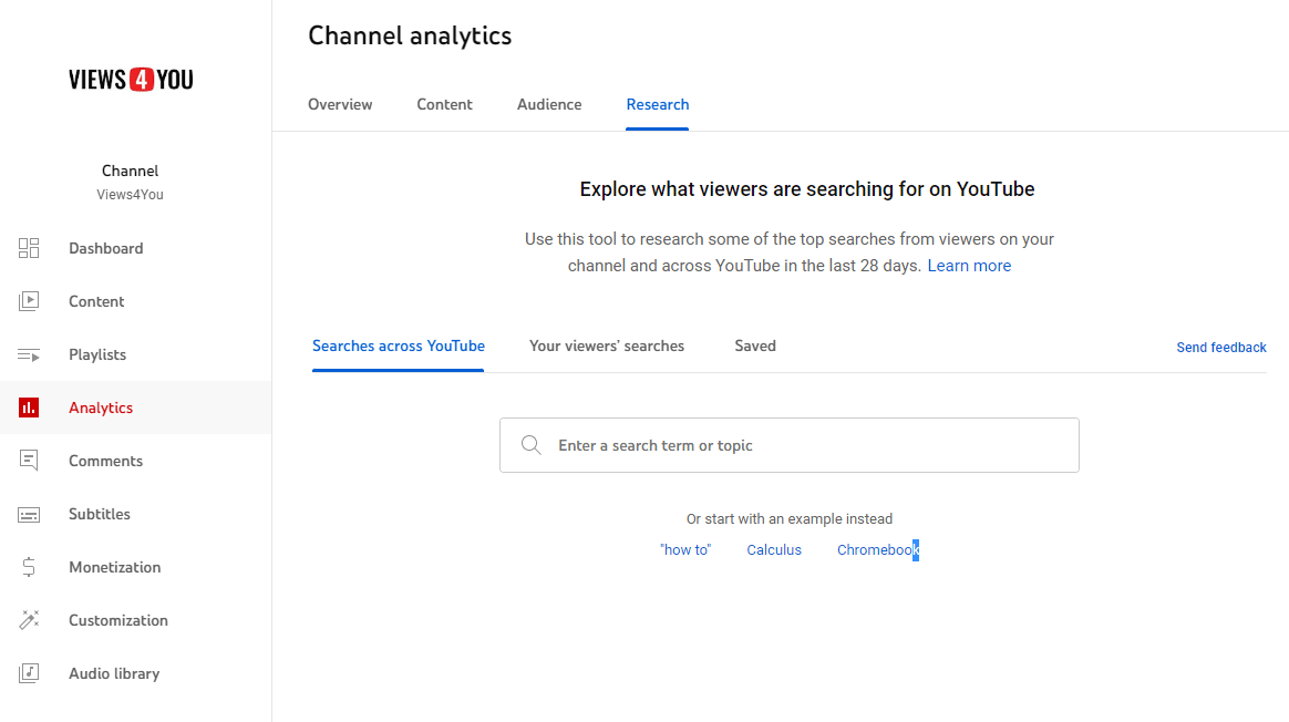this is the example step to find your keyword for youtube video titles on youtube keyword research tool.