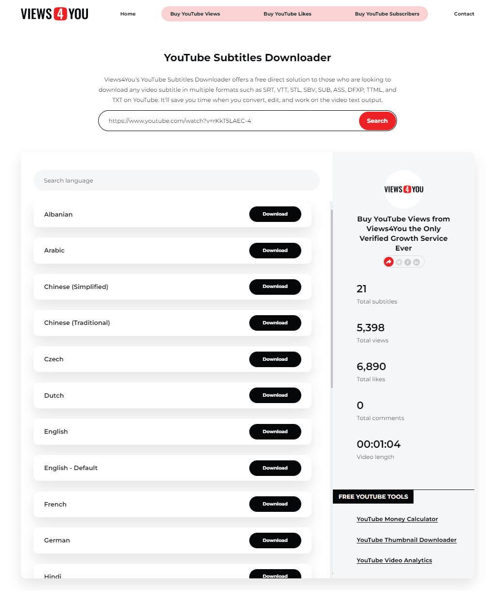 selecting the language step.