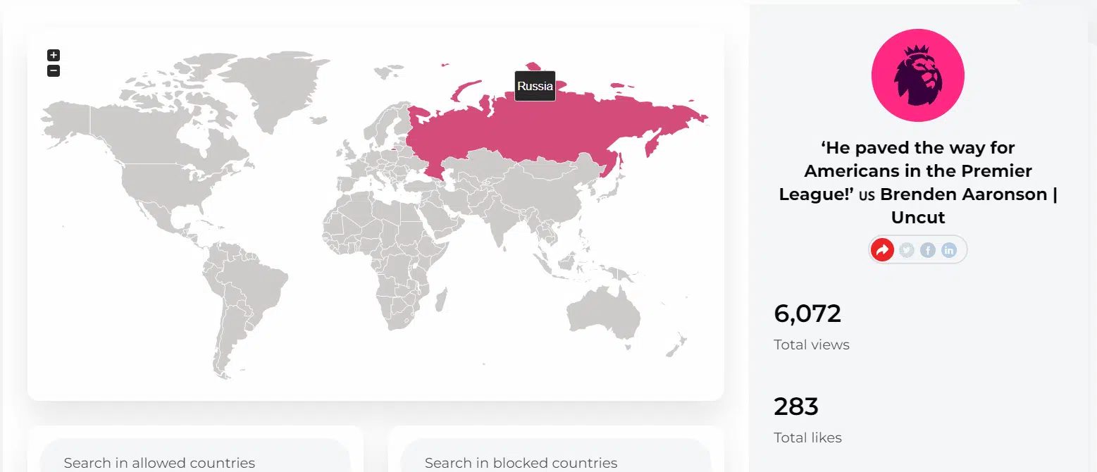 The map of the world is showing Russia red