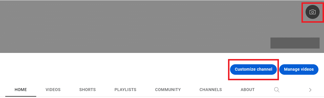 Customize your YouTube channel banner.