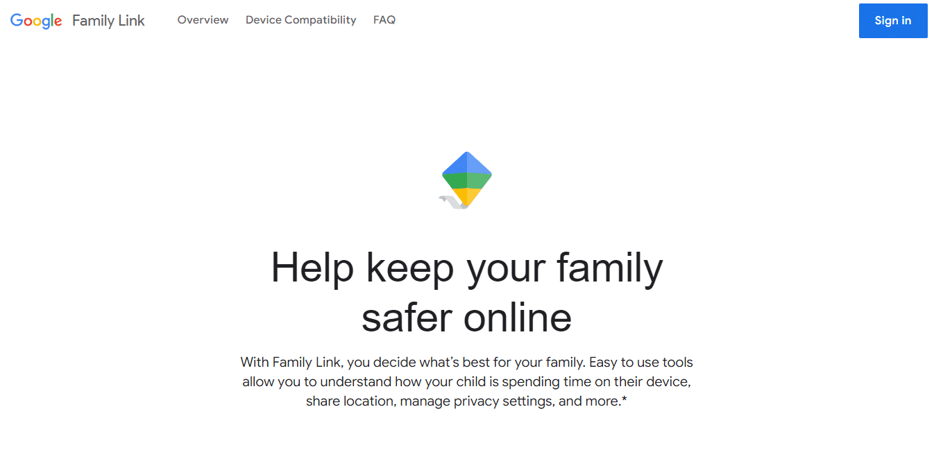 Family Link allows you to supervise your child while following the platform rules.