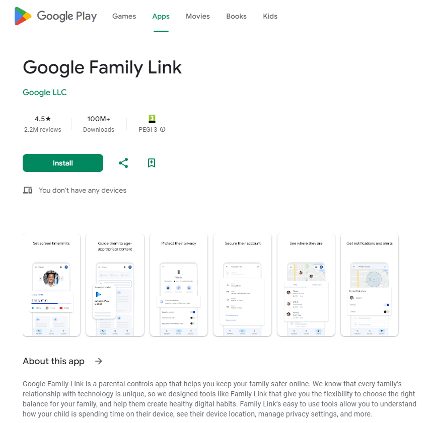 You can download Family Link application on your device to control and see your kid's progress.
