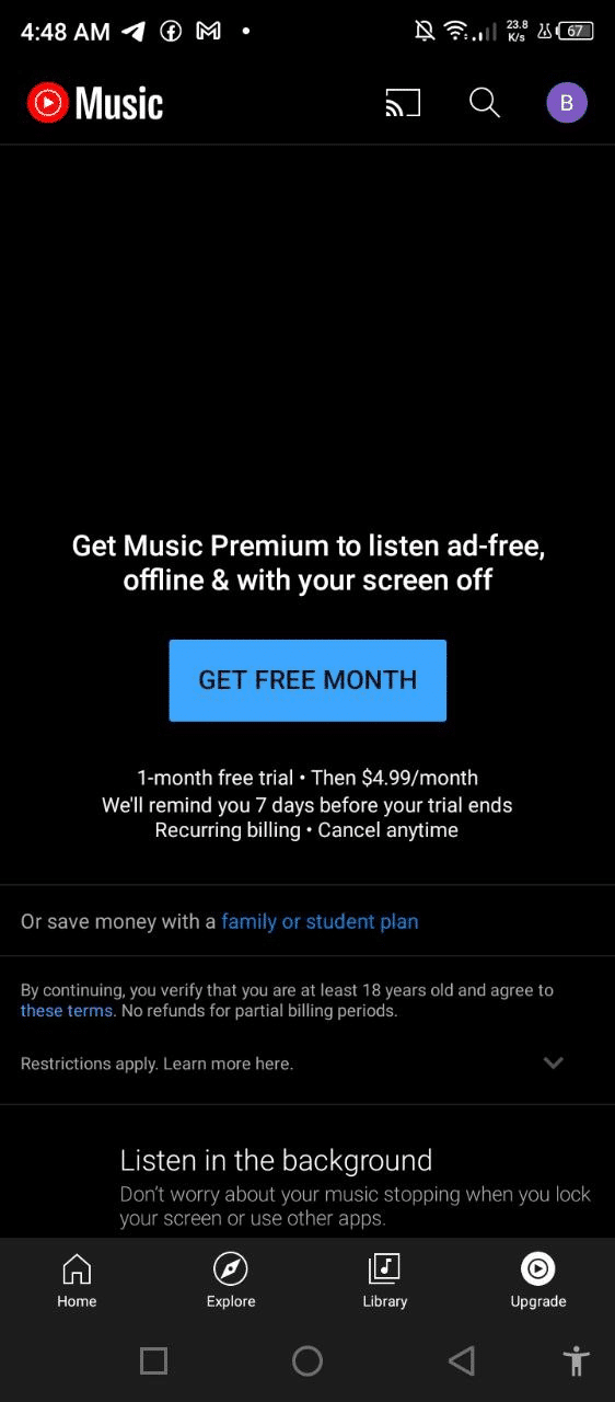 Get Music Premium for $4.99
