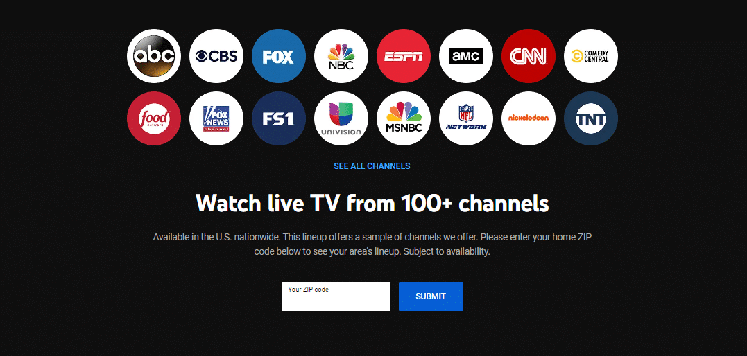 Live Record shows from 100+ channels.