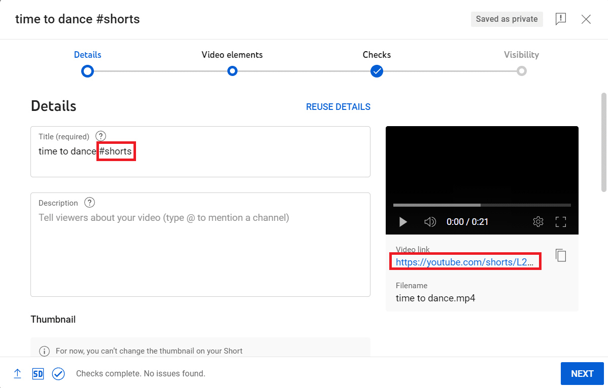 how to upload youtube shorts: adding tags