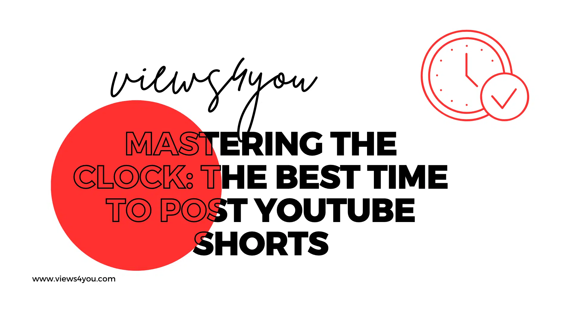 The best time to post youtube shorts on a white background.